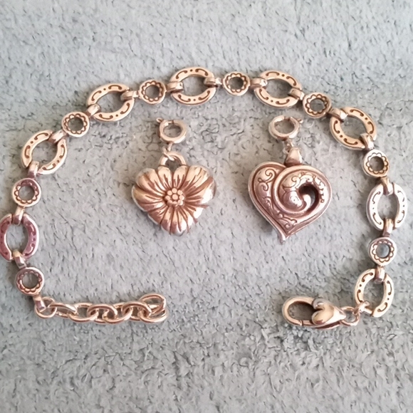 BRIGHTON FLORAL HEART CHARM - Picture 6 of 6